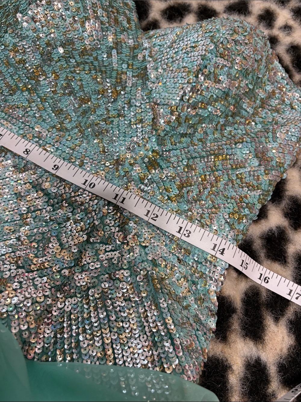 👗TEAL SHERRI HILL STRAPLESS DRESS - Picture 7 of 9